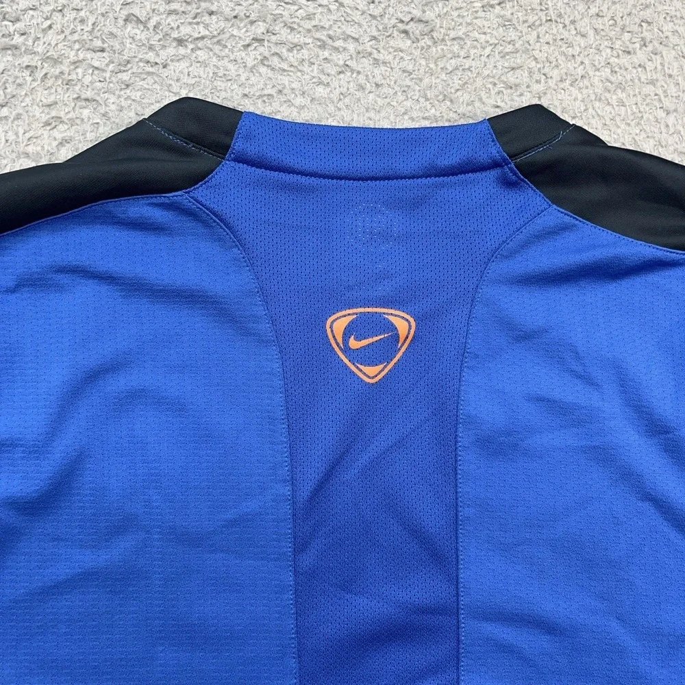 Nike Total 90 Shirt Mens L Blue T90 Soccer Jersey Dri-Fit Tee Vented‎ Athleisure